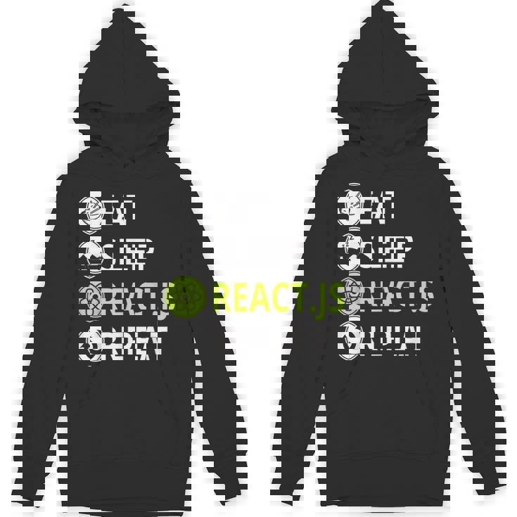 Eatleep ReactJs Repeat Javascriptプログラマー用 パーカー