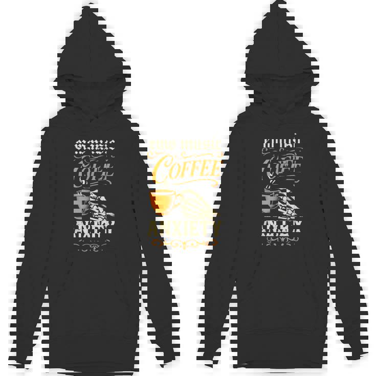 Emo Music Coffee Anxiety Rock Goth Grunge Unisex Hoodie