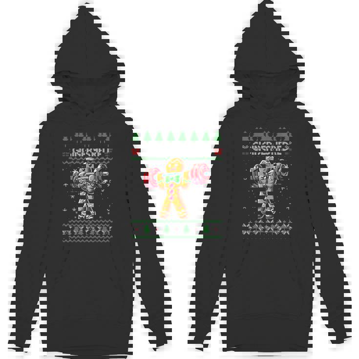 Gingershred Gym Christmas Ugly Sweater Gingerbread Workout Unisex Hoodie