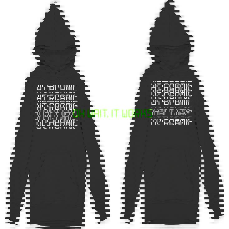 I Hate Programming It Works I Love Programming パーカー