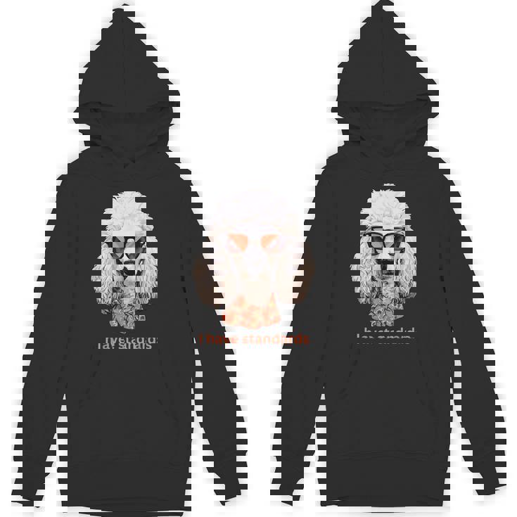 I Havetandardsファニースタンダードプードル愛好家デザイン パーカー