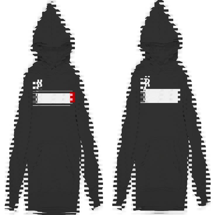 Hpが残りわずか 体力がない 限界 おもしろ ユーモア ゲーム Hpバー 黒 他カラー メンズ レディース 大きいサイズ パーカー