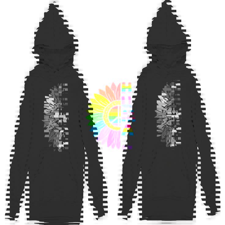 Human LGBTQ Gay Homosexual Queer Sunflower Bisexual Tank Top Unisex Hoodie