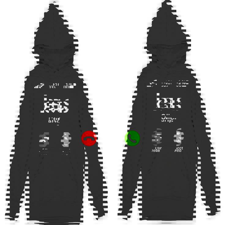 Jesus Is Calling 面白いイエスキリストギフト パーカー