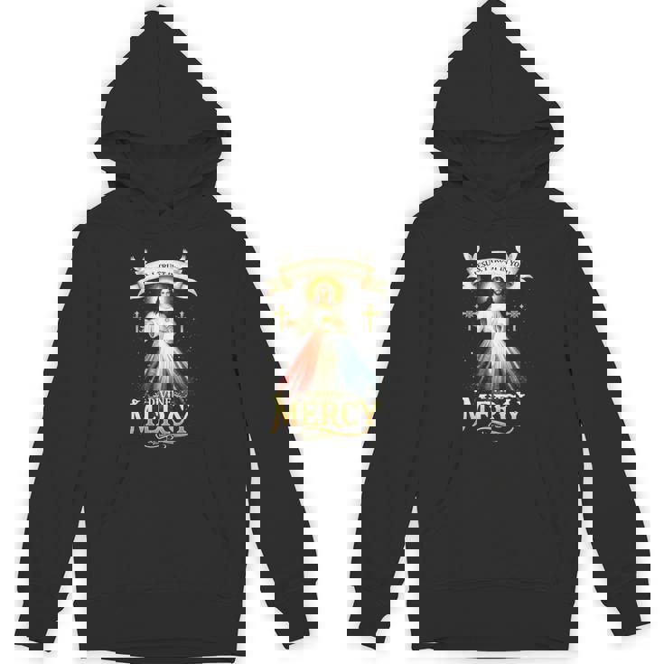 Jesus I Trust In You 神の慈悲 カトリック クリスチャン イエス 長袖tシャツ パーカー