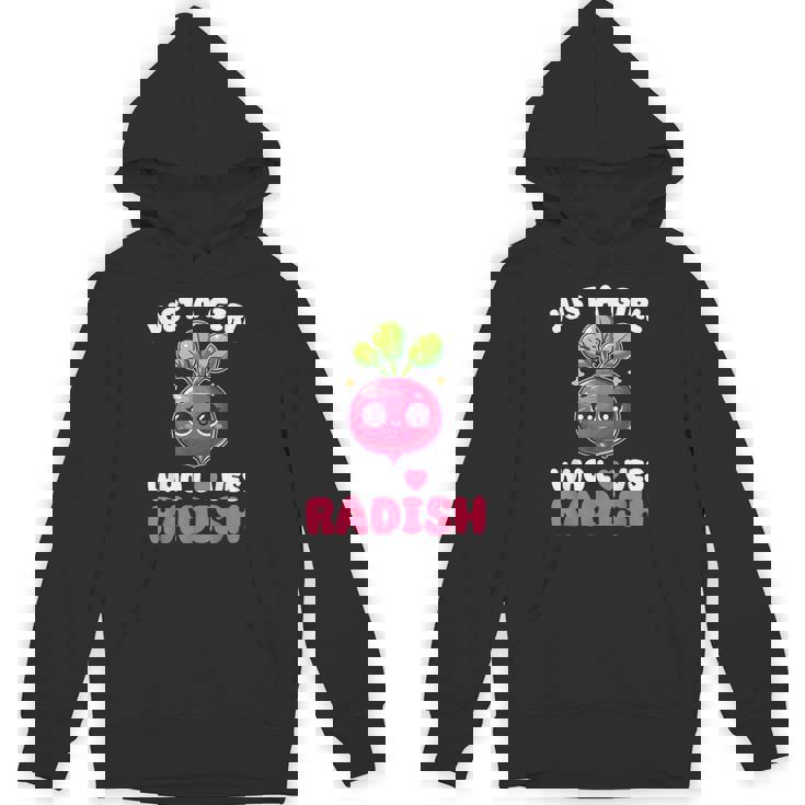 Kawaii Radish Lover Vegan Vegetarian Radish Unisex Hoodie