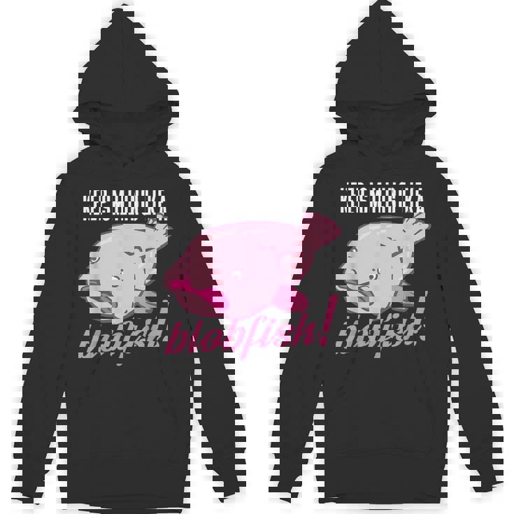 Keepmiling Like A Blobfish デザイン ブログフィッシュファン向け パーカー