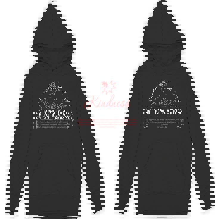 Kindness Is Contagious アーバンタイポグラフィストリートウェア パーカー