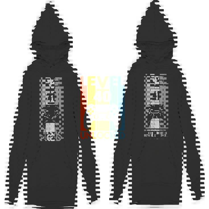 Level 40 Unlocked ideo Gamer 40Th Birthday パーカー