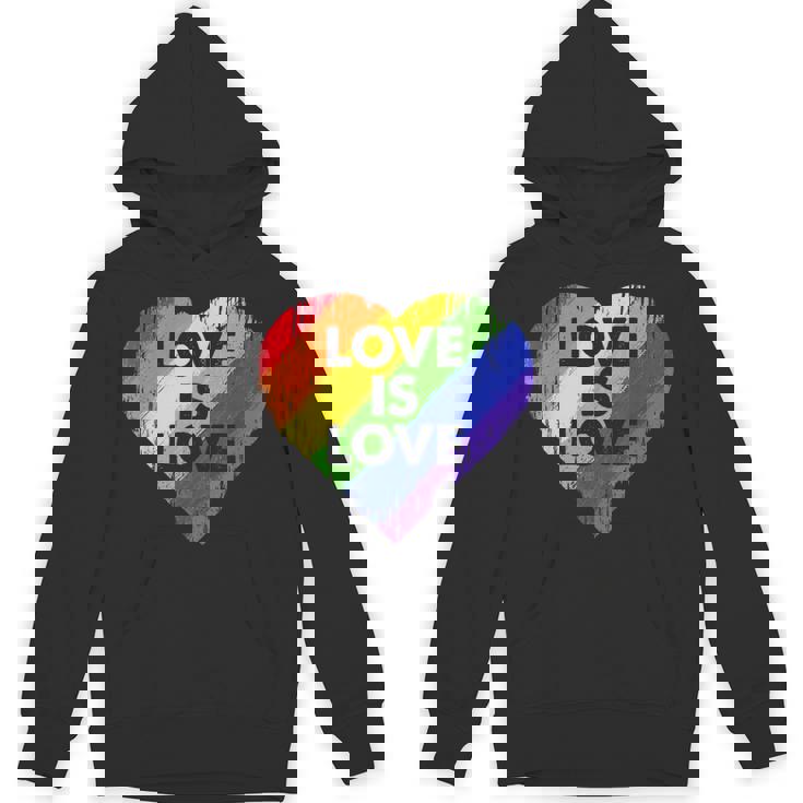 Lgbt Love Is Lovetシャツレトロハートゲイレズビアンプライド月間 パーカー