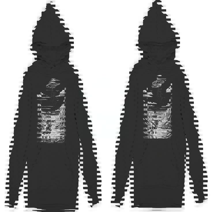 Lone Cowboy Watching Ufo 空飛ぶ円盤 キャニオン パーカー