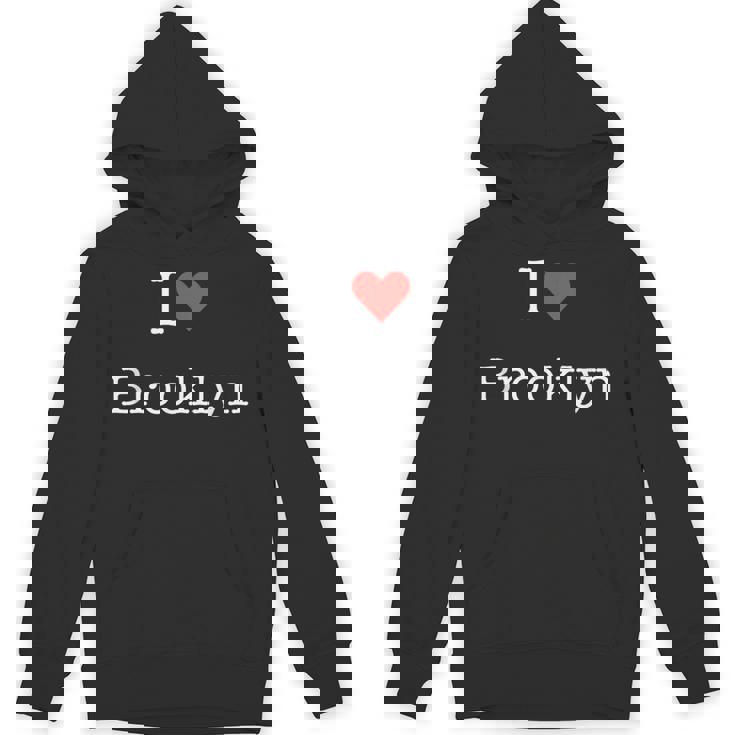 I Love Brooklyn With Heart ミニマリスト シンプル グラフィック パーカー