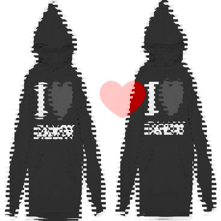 I Love Damon I Heart Damon 面白い名前 Damon パーカー