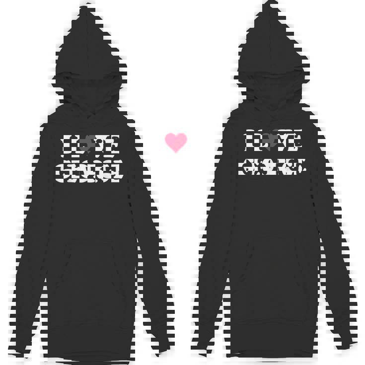 I Love George マッチング ガールフレンド&ボーイフレンド ジョージネーム パーカー