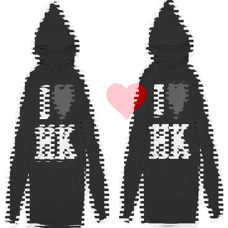 I Love Hk Initials I Heart HK First Last Name H K パーカー