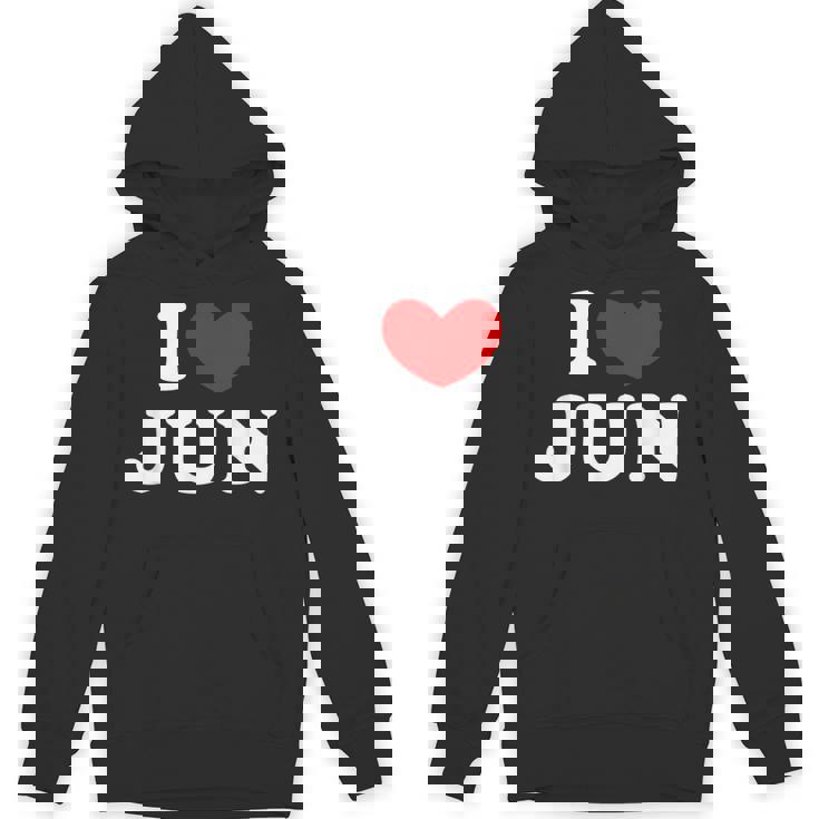 I Love Jun 私は愛する Jun パーカー