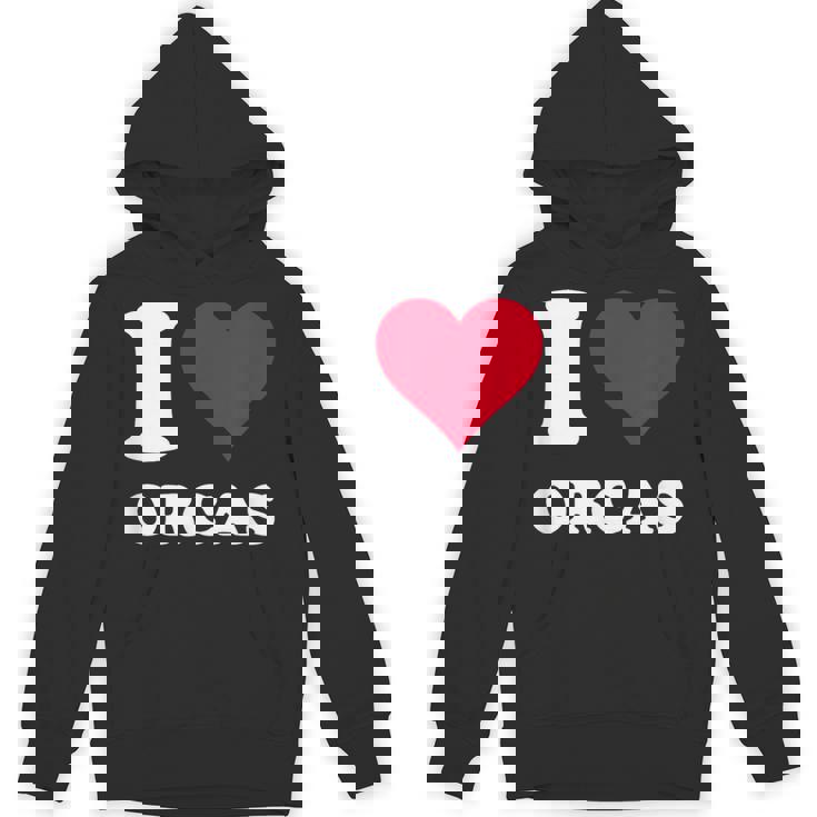 I Love Orcas パーカー