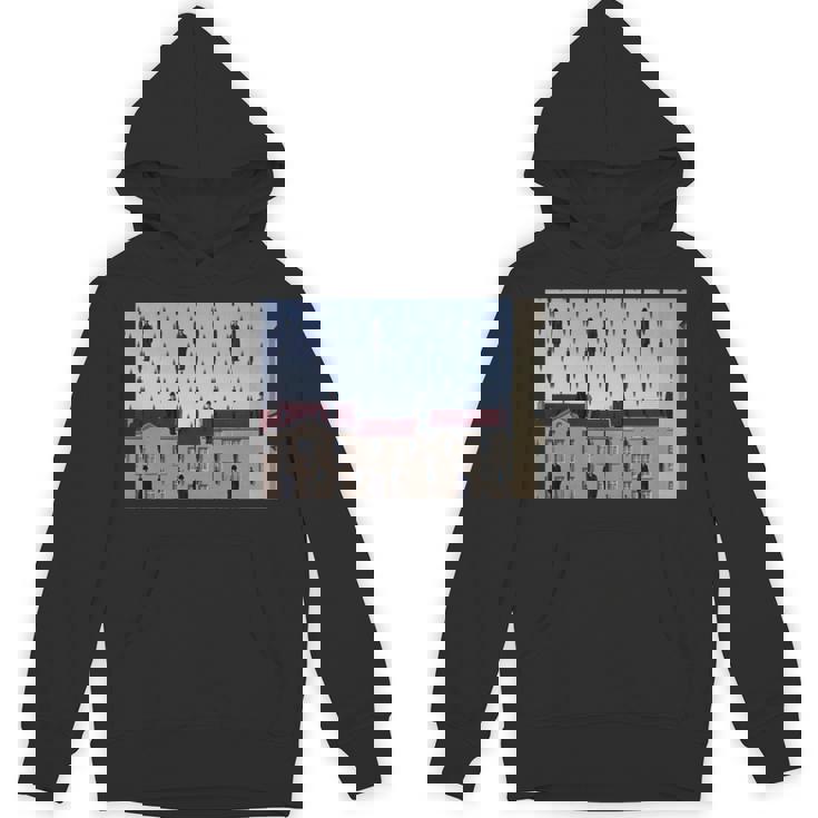 Magritteによるゴルコンダの有名な絵画。 長袖tシャツ パーカー