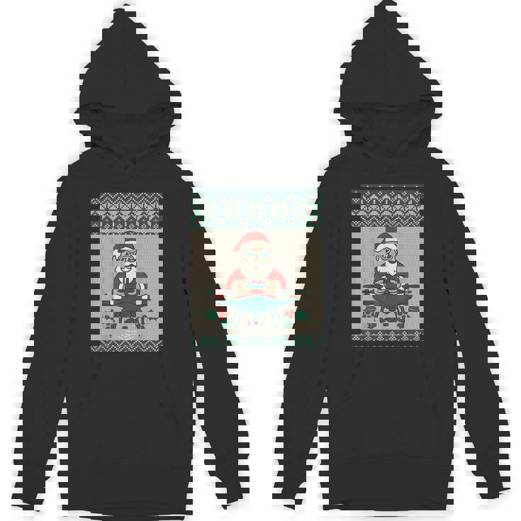 Modern Santa Drone Pilot Ugly Christmas Sweat Unisex Hoodie