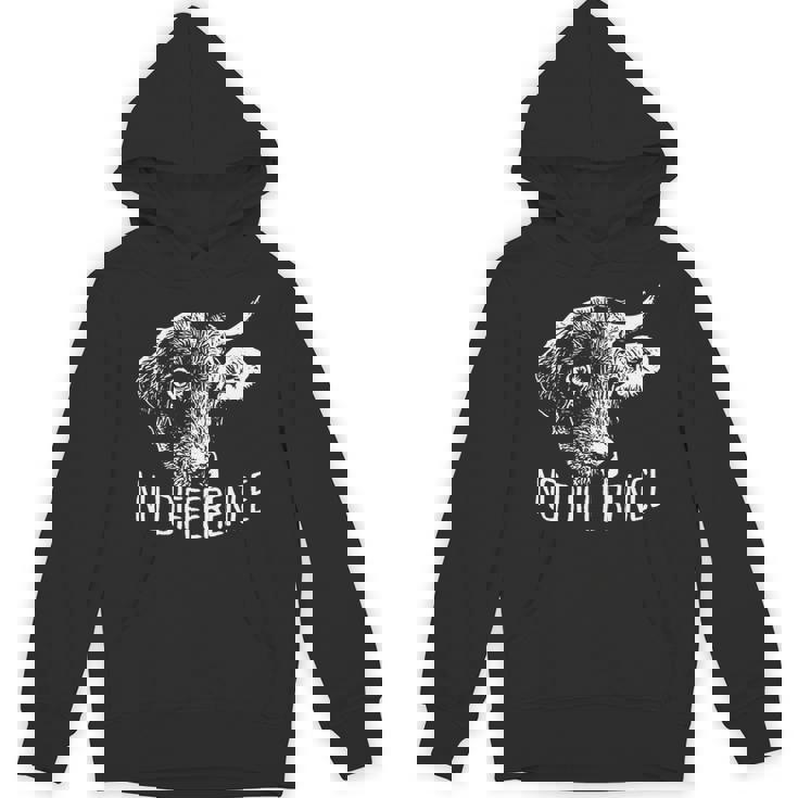 No Difference ワンライフ 違いはありません ベジタリアン 動物愛好家 ビーガン 長袖tシャツ パーカー