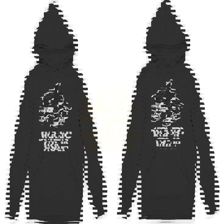 Orcalero Orcala 面白いイタリアンブレインロットスラングゲームミーム パーカー