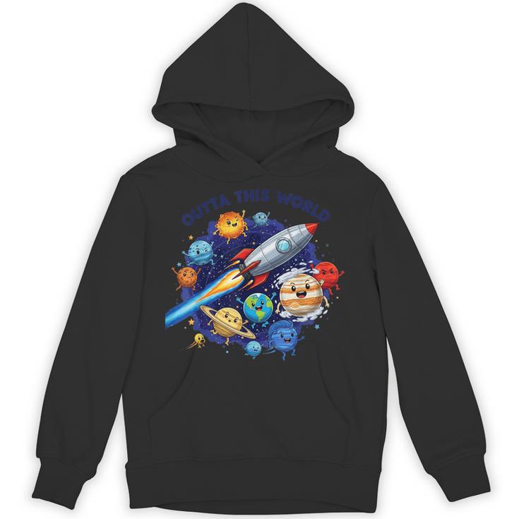 Outta This World かわいい惑星宇宙好き、宇宙飛行士銀河 パーカー