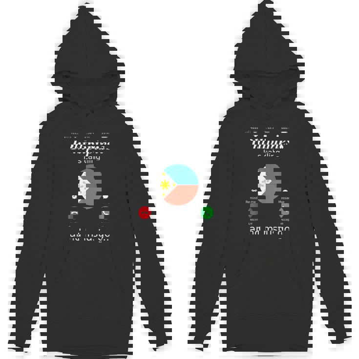 Philippines Is Calling And I Must Go フィリピン国旗シャツ パーカー