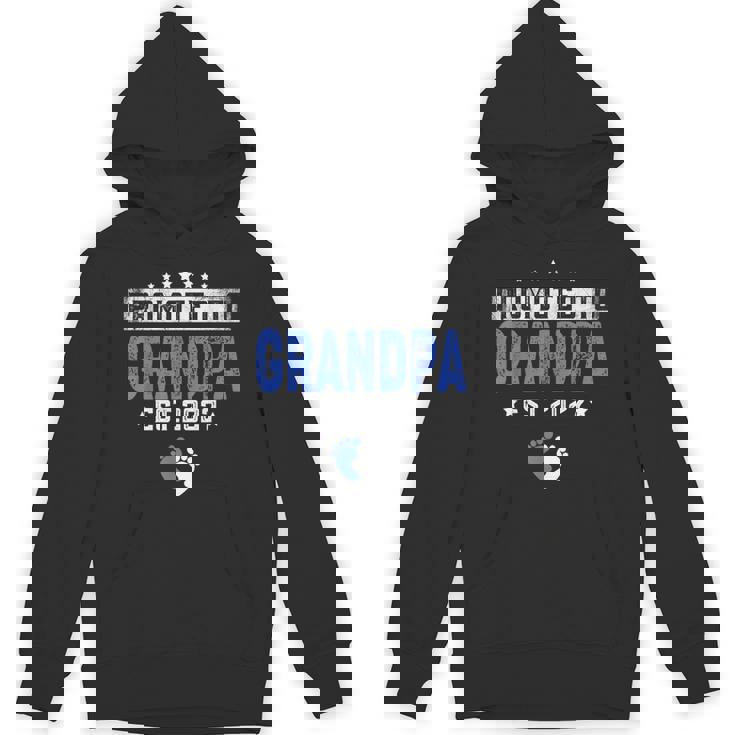 メンズ Promoted To Grandpa Est 2027 Dad パーカー