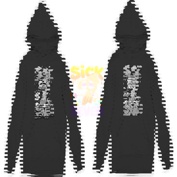 Sick Seven Six Seven 6 7 67 Gen Alpha Slang 6-7 Meme Hoodie