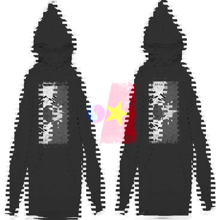 South Korea Vietnam Half Flag South Korean Vietnamese Jersey Unisex Hoodie