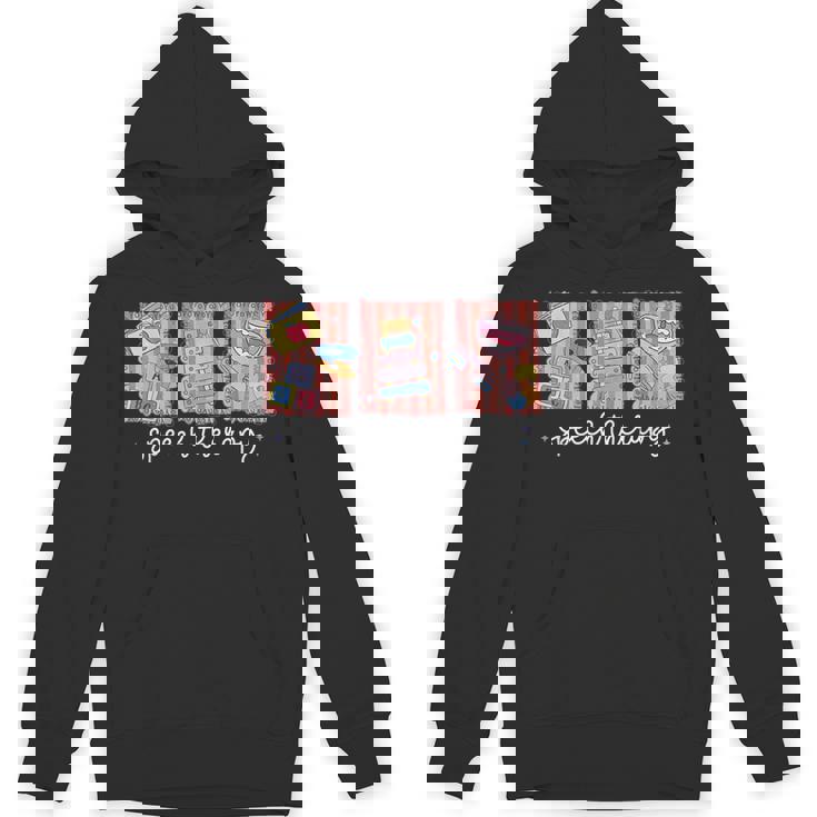 Speech Therapy Postal Stamp SLP Speech Language Pathologist Unisex Hoodie