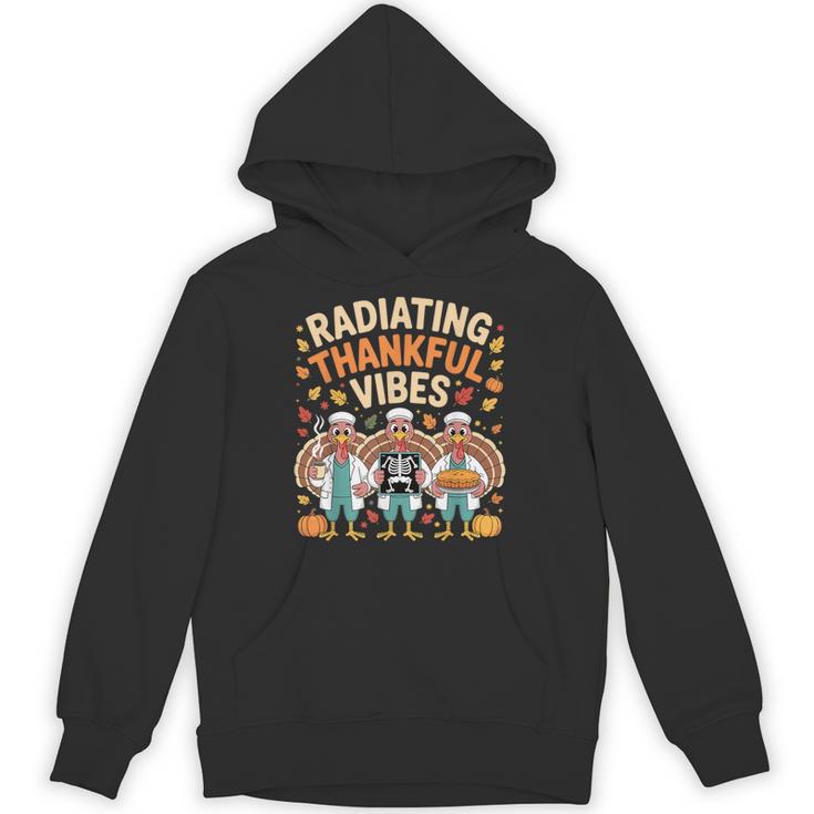 Thanksgiving Radiating Thankful Vibes X-Ray Radiology Tech Hoodie