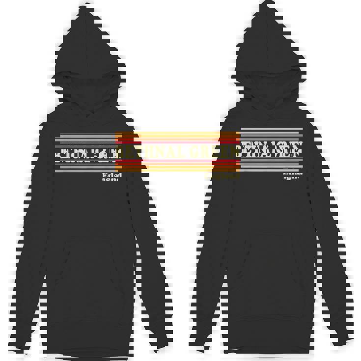 Vintage 80s Bethnal Green England Retro Graphic Unisex Hoodie