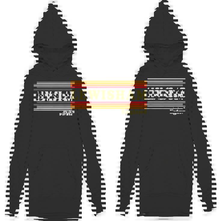 Vintage 80s Lewisham England Retro Graphic Unisex Hoodie