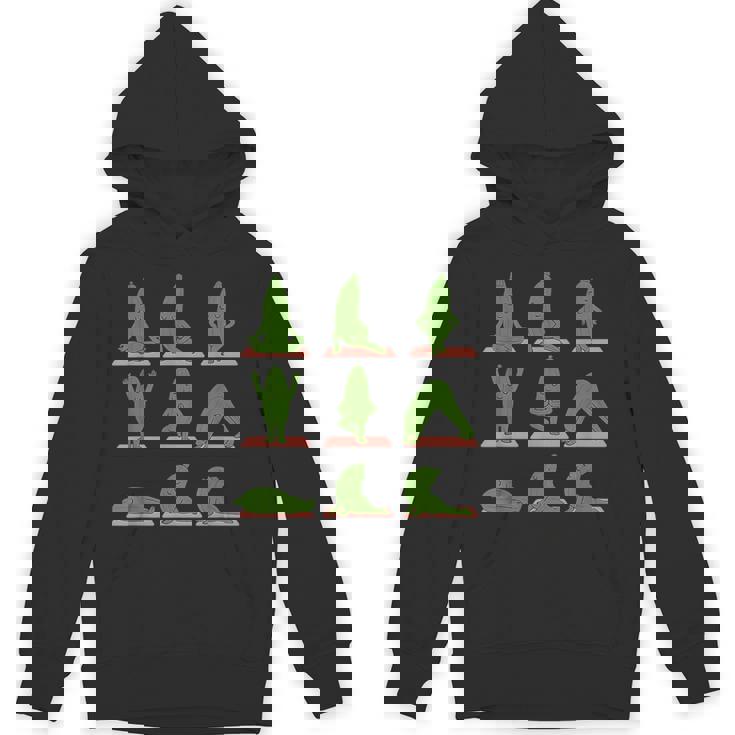 Zucchini Doing Yoga Vegan Kawaii Zen Unisex Hoodie