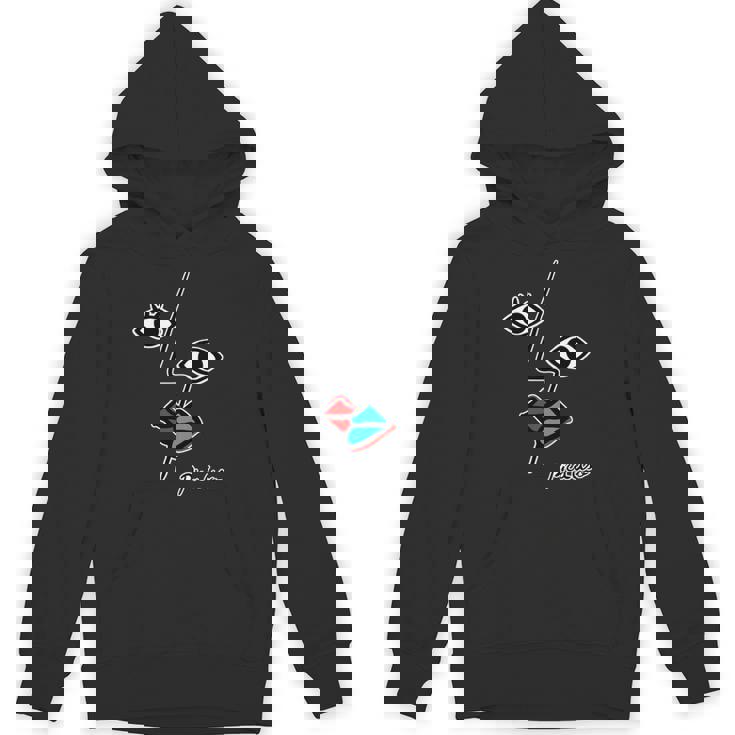 【ピカソ風】顔 男女 キス モダンフェイス（パロディ）【ピカウソ】キュビズム 80年代風 面白い アート 長袖tシャツ パーカー