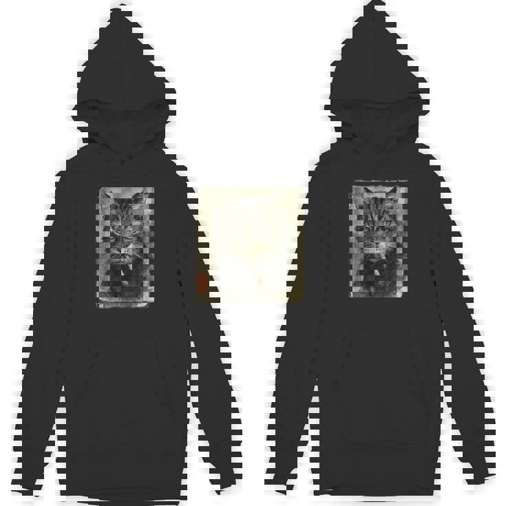 おもしろい 悲しい猫 喫煙 タバコ ミーム 恋人 墨絵 日本語 パーカー