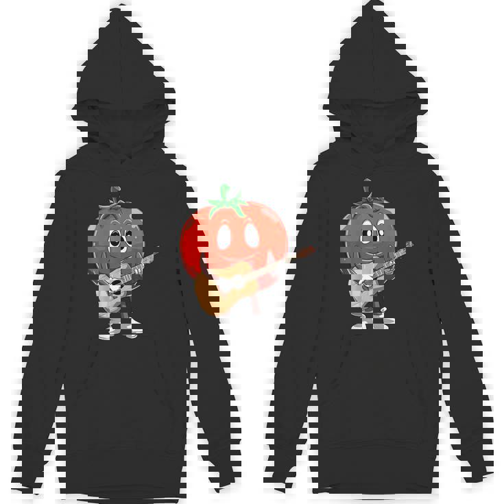 おもしろギタリスト トマト 演奏 ギター ミュージシャン トマト ギター パーカー