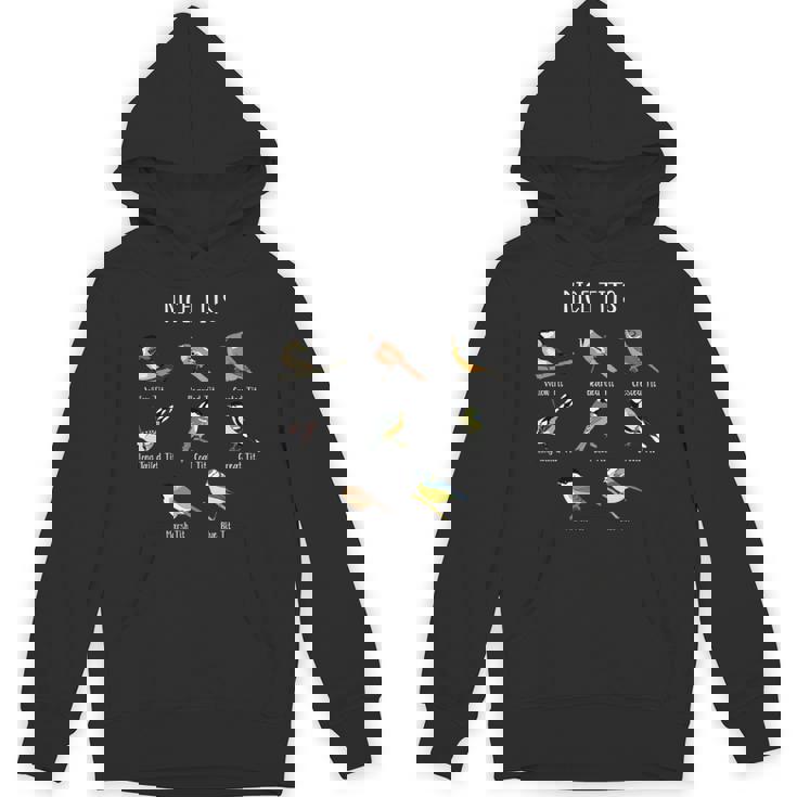 おもしろバードウォッチング ユーモア おっぱいコレクション ニースシジュウカラ 鳥 長袖tシャツ パーカー