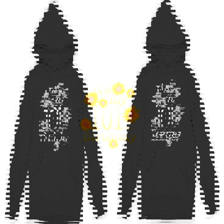 かわいいひまわり その私の101歳の誕生日 101歳の誕生日 パーカー