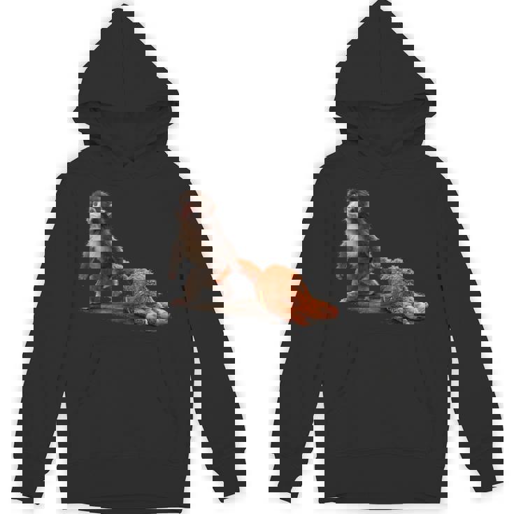 かわいい赤ちゃん猿の名前付きパンチシャツパンチモンキーサポーター 長袖tシャツ パーカー