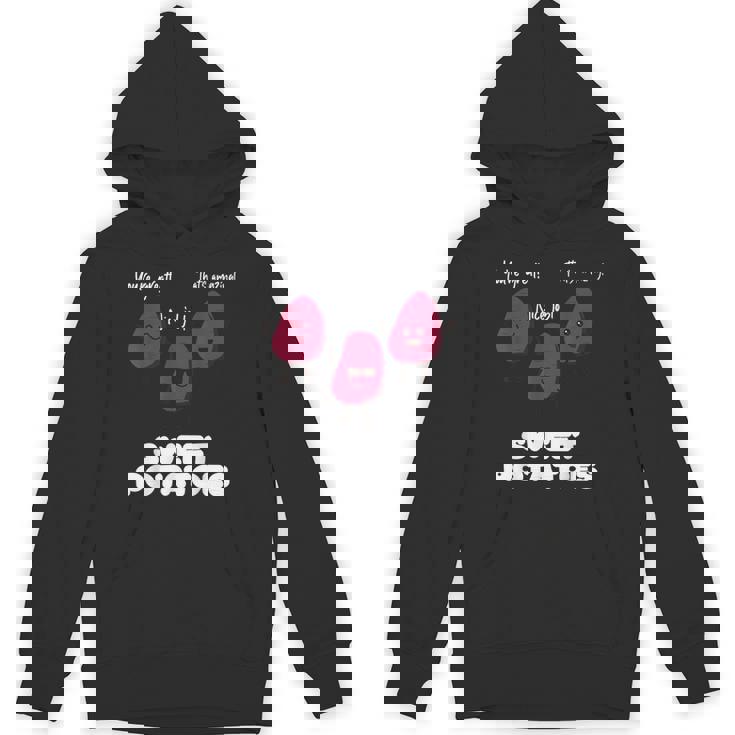 さつまいもを称賛する面白いさつまいもギャング パーカー