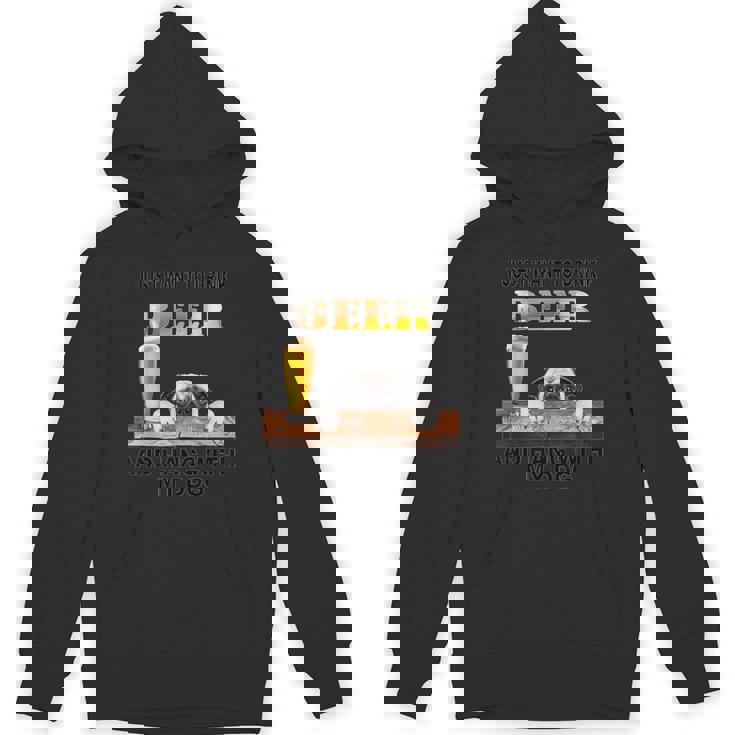 ただビール飲みたい&吊るすw マイパグ パーカー