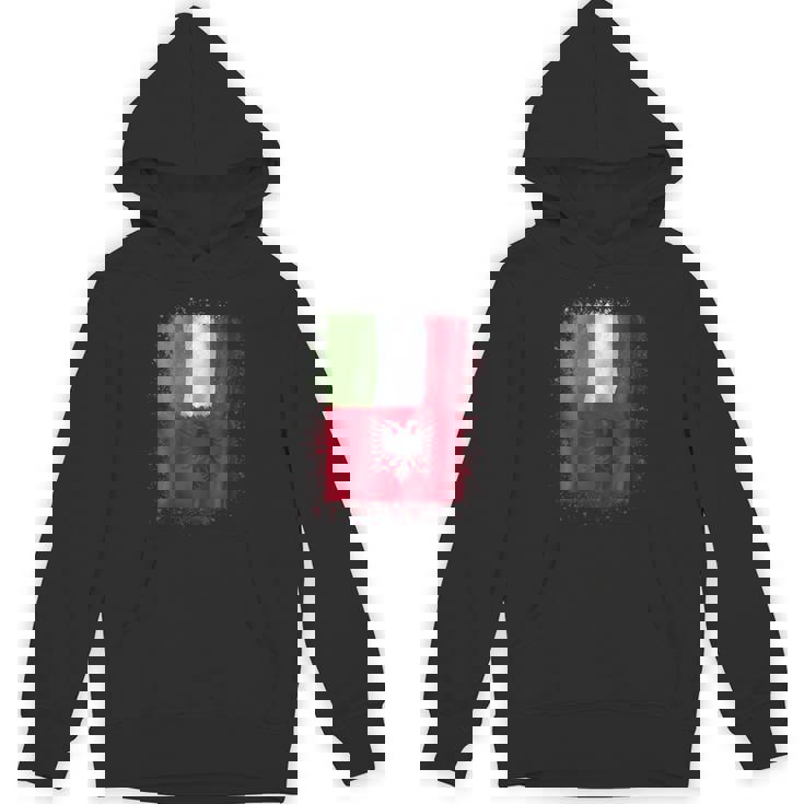 アルバニアのイタリアの愛-アルバニアとイタリア 長袖tシャツ パーカー