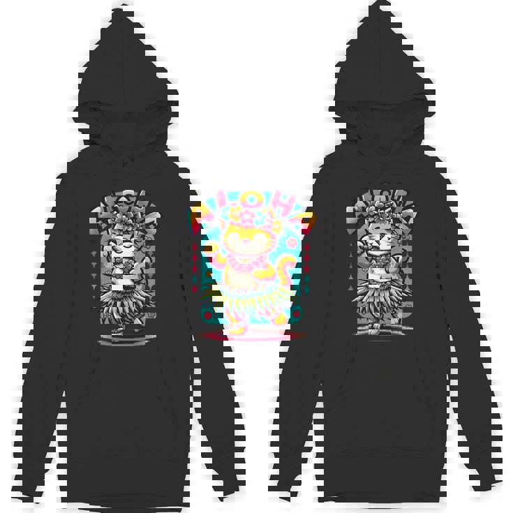 アロハ ハワイ ハワイアン フラダンス キャット シャツ 猫好き フラ 長袖tシャツ パーカー