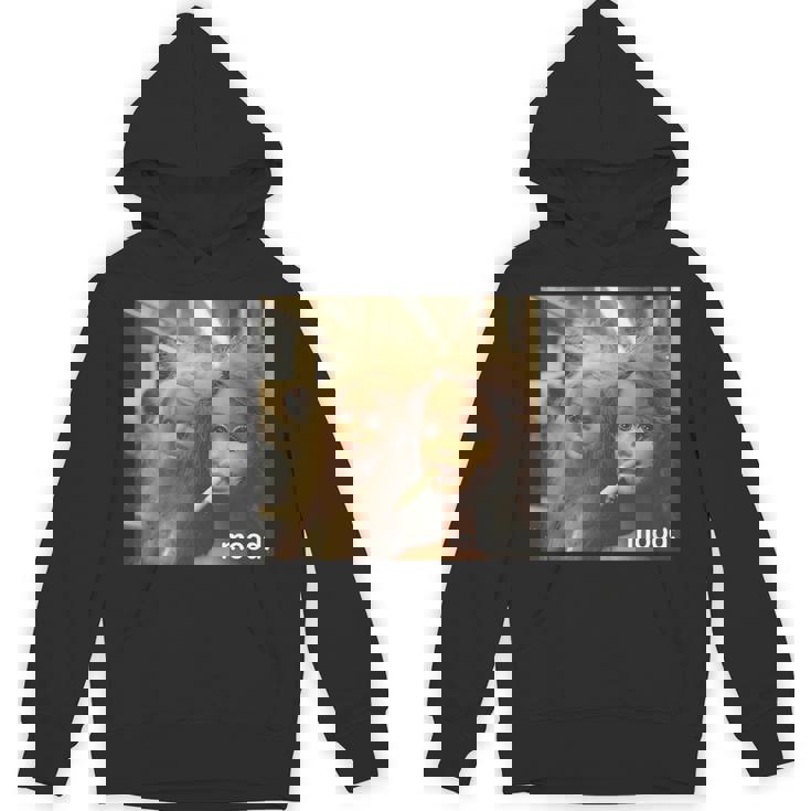 アンティーク調のドールフェイスミーム 長袖tシャツ パーカー