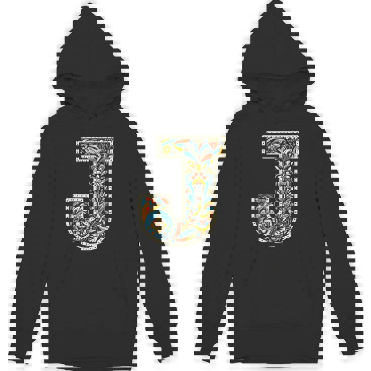 イニシャル 名前 文字 J アルファベット 民芸風 パーカー