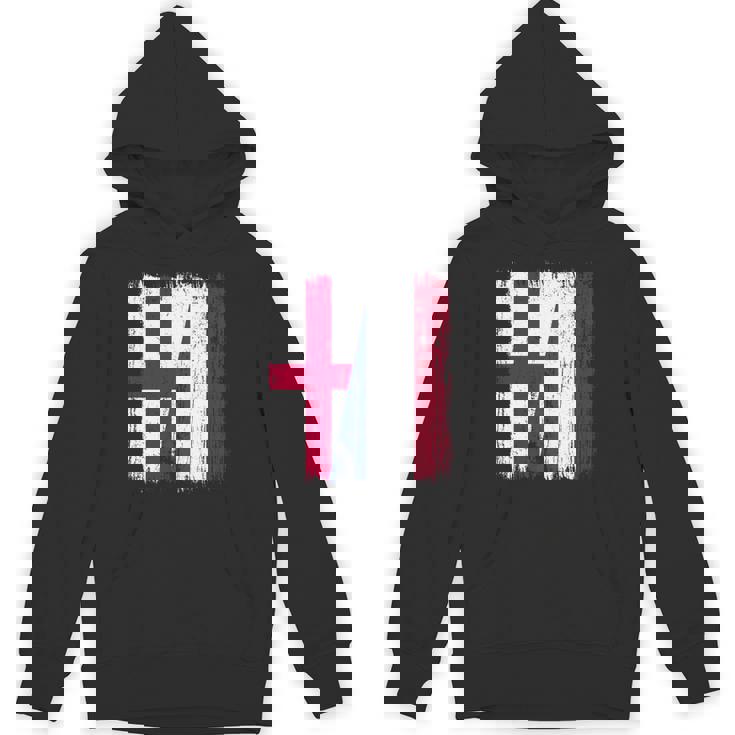 イングランド オランダ ハーフフラッグ イングリッシュ オランダ遺産 長袖tシャツ パーカー