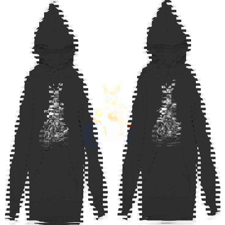 イースターデー バイク バニー ウサギ ヴィンテージ オートバイ 男の子 パーカー