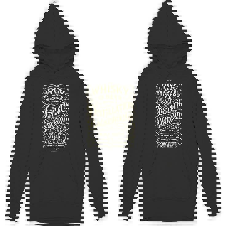 ウイスキーはスコッチと言う蒸留の背景を持つビール 長袖tシャツ パーカー